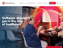 Tablet Screenshot of medicaldirector.com